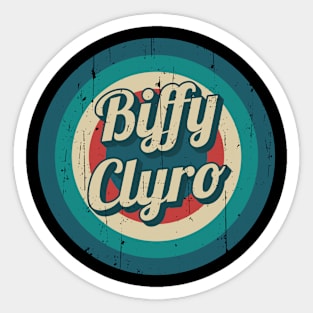 Circle Retro Biffy Clyro Sticker